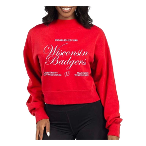 Wisconsin Badgers Chicka-D Women's Crew Small Red