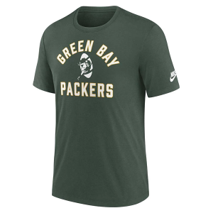 Green Bay Packers Nike Tri Rewind T-Shirt 2XLarge Fir