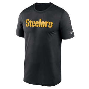 Pittsburgh Steelers Nike Legend Wordmark T-Shirt 2XLarge Black
