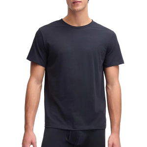Men's Under Armour Cotton Crew Shirt Underwear 2 Pack Medium Black