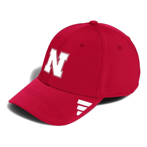 Nebraska Cornhuskers adidas Stretch Flex Flexfit Hat S/M Red