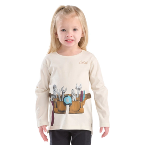 Girls' Carhartt Tool Belt Long Sleeve T-Shirt Toddler 2T Turtledove