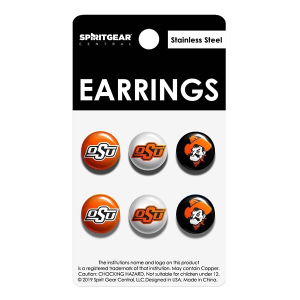 Spirit Gear Oklahoma State Cowboys Stud Earrings