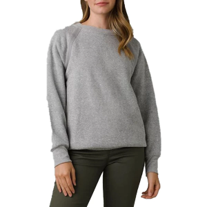 Women's prAna Cozy Up Crewneck Sweatshirt Large Heather Grey