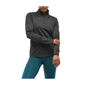 Women's HOKA GlideTech Long Sleeve 1/4 Zip Small Black
