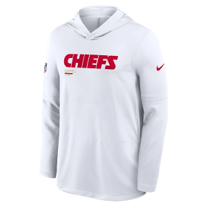 Kansas City Chiefs Nike 2025 Sideline Lighweight Hoodie 2XLarge White