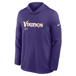 Minnesota Vikings Nike 2025 Sideline Lighweight Hoodie XLarge Purple