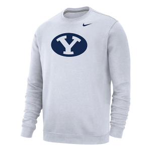 BYU Cougars Nike Crew Large White