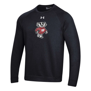 Wisconsin Badgers Under Armour Crew Small Black