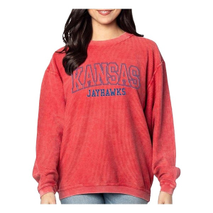 Kansas Jayhawks Chicka-D Women's Crew XLarge Crimson