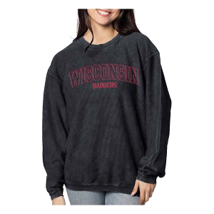 Wisconsin Badgers Chicka-D Women's Crew XLarge Black