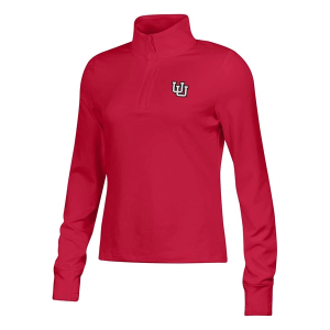 Utah Utes Under Armour Women's Safety 1/4 Zip Small Red