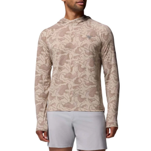 Men's Columbia PFG Uncharted Long Sleeve T-Shirt Large Ancient Fossil Swamplands