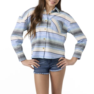 Girls' O'Neill Leslye Long Sleeve Flannel Medium Regatta