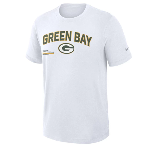 Green Bay Packers Nike Arch Slub T-Shirt 2XLarge White