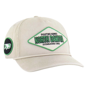 North Dakota Fighting Hawks 47 Brand Carin Hitch Adjustable Hat One Size Tan