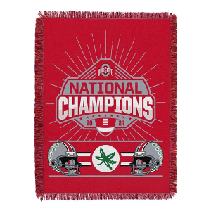 TheNorthwest Ohio State Buckeyes 2024 National Champions Peak Tapestry Throw Blanket