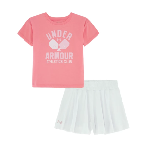 Girls' Under Armour Athletics Club Set Toddler 4T Pink White