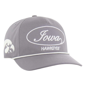 Iowa Hawkeyes 47 Brand Foundation Hitch Adjustable Hat One Size Grey Heather