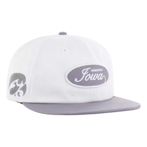 Iowa Hawkeyes 47 Brand Captain Adjustable Hat One Size White Grey/Heather