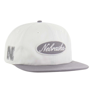 Nebraska Cornhuskers 47 Brand Captain Adjustable Hat One Size White Grey/Heather