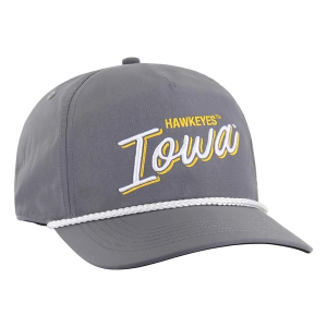 Iowa Hawkeyes 47 Brand BRR Fairway Hitch Adjustable Hat One Size Dark Grey