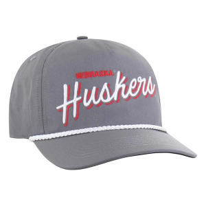 Nebraska Cornhuskers 47 Brand BRR Fairway Hitch Adjustable Hat One Size Dark Grey