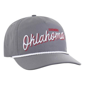 Oklahoma Sooners 47 Brand BRR Fairway Hitch Adjustable Hat One Size Dark Grey