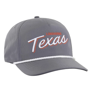 Texas Longhorns 47 Brand BRR Fairway Hitch Adjustable Hat One Size Dark Grey