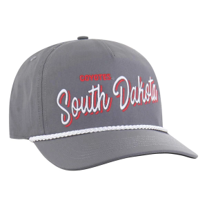 South Dakota Coyotes 47 Brand BRR Fairway Hitch Adjustable Hat One Size Dark Grey