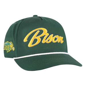 North Dakota State Bison 47 Brand Overhand Hitch Adjustable Hat One Size Dark Green