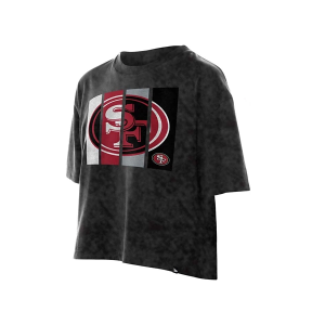 Women's San Francisco 49ers New Era Mineral T-Shirt Small Black