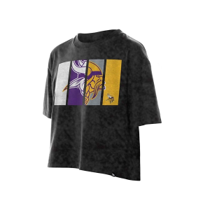 Women's Minnesota Vikings New Era Mineral T-Shirt Small Black
