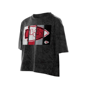 Women's Kansas City Chiefs New Era Mineral T-Shirt 2XLarge Black