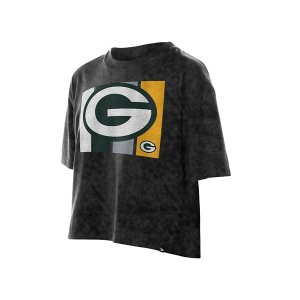 Women's Green Bay Packers New Era Mineral T-Shirt XLarge Black