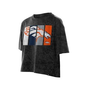 Women's Denver Broncos New Era Mineral T-Shirt XLarge Black