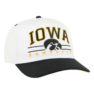 Iowa Hawkeyes 47 Brand Roscoe Rope Adjustable Hat One Size White/Black