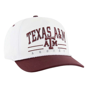 Texas A&M Aggies 47 Brand Roscoe Rope Adjustable Hat One Size White/Maroon