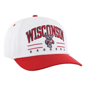 Wisconsin Badgers 47 Brand Roscoe Rope Adjustable Hat One Size White/Red