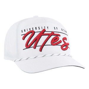 Utah Utes 47 Brand Condor Hitch Adjustable Hat One Size White