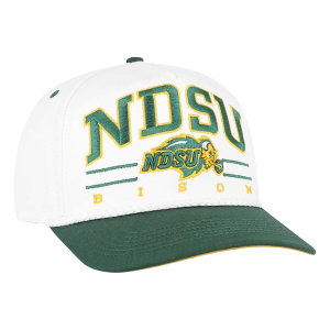 North Dakota State Bison 47 Brand Roscoe Rope Adjustable Hat One Size White/Dark Green