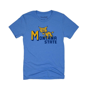 Montana State Bobcats Homefield Apparel Retro T-Shirt Large Royal