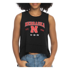 ZooZatZ Women's Nebraska Cornhuskers Flowy Tank