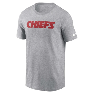 Kansas City Chiefs Nike Wordmark T-Shirt XLarge Dark Grey Heather