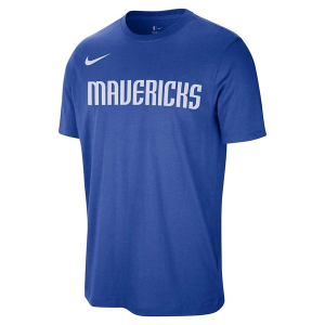 Dallas Mavericks Essential Script Nike T-Shirt Medium Royal
