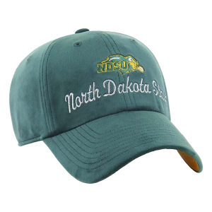 North Dakota State Bison 47 Brand Women's Spirited Cleanup Adjustable Hat One Size Dark Green