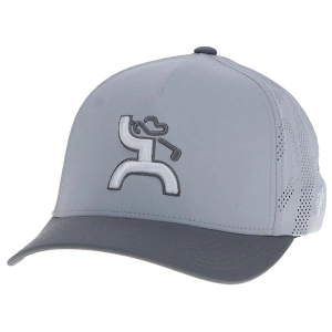 Men's Hooey Cowboy Golf Snapback Hat One Size Grey Heather White