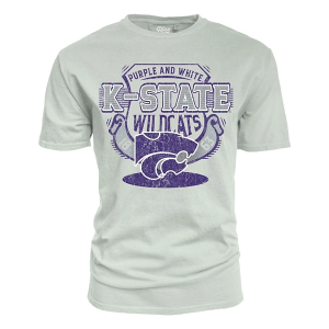 Kansas State Wildcats Blue 84 Clever Way T-Shirt 2XLarge Cement