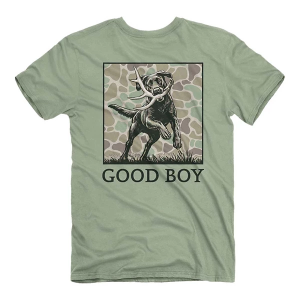 Men's Jedco Good Boy Shed Fetch T-Shirt Medium Sage