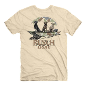Men's Jedco Busch Light Boat Dogs T-Shirt XLarge Natural